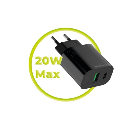 Încărcător de Retea Mobile Origin PD20W MO12, Dual Port USB-C și USB-A, Negru Încărcător de Retea Mobile Origin PD20W MO12, Dual Port USB-C și USB-A, Negru (Unelte Service GSM, FRL-PD20W-MO12-BLK) by www.silkase.ro