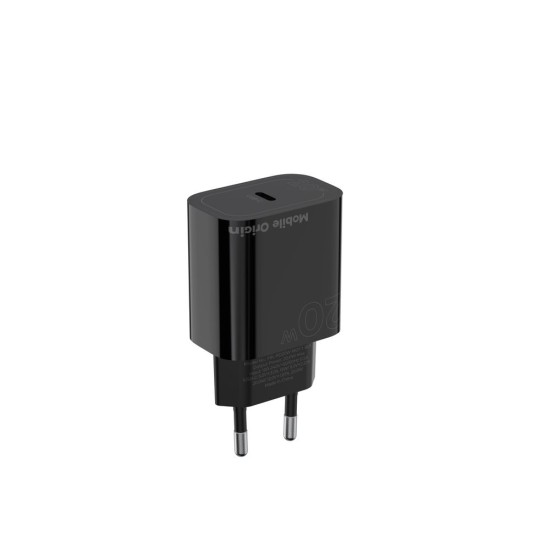 Incarcator de retea Mobile Origin MO11, Power Delivery 20W, 1 x USB-C, Negru (Încărcătoare Rețea, FRL-PD20W-MO11-BLK) by www.silkase.ro