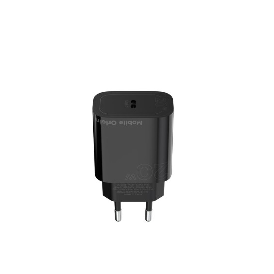 Incarcator de retea Mobile Origin MO11, Power Delivery 20W, 1 x USB-C, Negru (Încărcătoare Rețea, FRL-PD20W-MO11-BLK) by www.silkase.ro