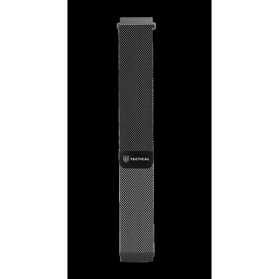 Tactical 360 Loop Magnetic Steel Band Black 20mm Curea Magnetică Tactical (360) Inox (Milanese Loop) pentru Ceas 20mm, Neagră (Bakr, SH201129) by www.silkase.ro