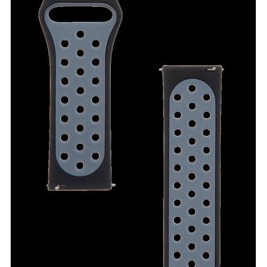 Curea Tactical Dublă din Silicon (267) pentru Ceas 22mm, Negru/Gri Curea Tactical Dublă din Silicon (267) pentru Ceas 22mm, Negru/Gri (Bakr, 2445872) by www.silkase.ro