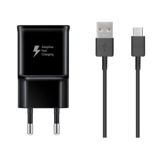 Set Încărcător Samsung 15W EP-TA200EBE și Cablu Date USB-C EP-DG970BBE Black (OOB Bulk) (Cabluri Telefon, 2446314) by www.silkase.ro