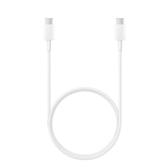 Cablu de Date Original Samsung (EP-DA905BWE) USB-C la USB-C, 3A, 1m, Alb (Bulk) (Bakr, 2447276) by www.silkase.ro
