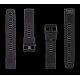 Curea Silicon Tactical (426) QuickFit 22mm pentru Garmin Fenix 5/6/7/8, Neagră (Bakr, GM181005) by www.silkase.ro