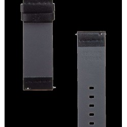 Curea Piele Tactical (307) pentru Ceas 22mm, Neagră