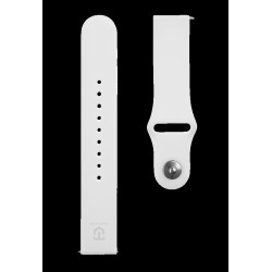 Curea Silicon Tactical (436) pentru Ceas 20mm, Albă