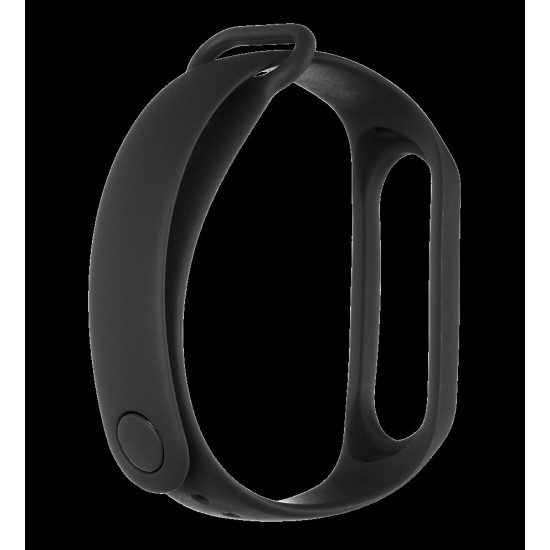 Curea Silicon Tactical (513) pentru Xiaomi Mi Band 3 / 4, Neagră (Bakr, 2447620) by www.silkase.ro
