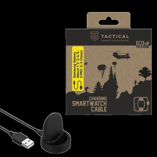 Stand de Încărcare USB Tactical pentru Samsung Galaxy Watch 1-6 (Bakr, 2449564) by www.silkase.ro