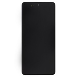 Modul Display LCD cu Touchscreen Original Samsung Galaxy A71 (A715), Negru (Service Pack)