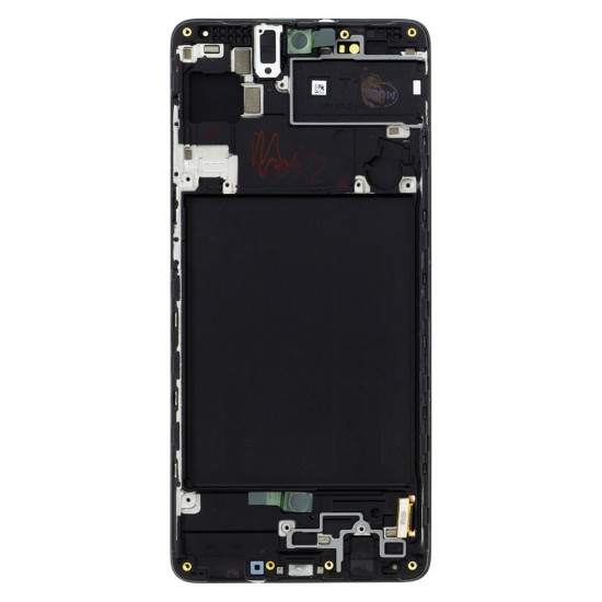 Modul Display LCD cu Touchscreen Original Samsung Galaxy A71 (A715), Negru (Service Pack) (Bakr, GH82-22152A) by www.silkase.ro