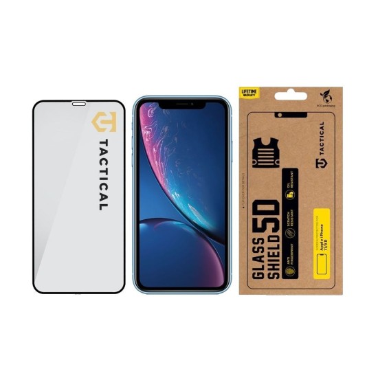 Folie de Sticlă 5D Tactical Glass Shield pentru Apple iPhone 11 / XR, Neagră Folie de Sticlă 5D Tactical Glass Shield pentru Apple iPhone 11 / XR, Neagră (Bakr, 2452037) by www.silkase.ro