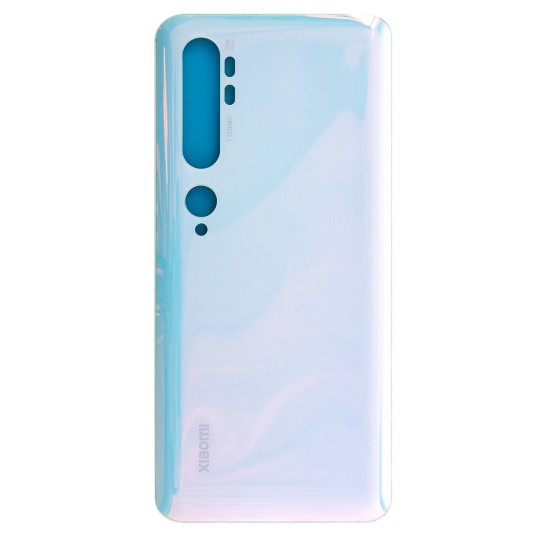 Capac Spate Xiaomi Mi Note 10 Pro, Alb, Carcasă Baterie Premium (Mi Note 10, 2452128) by www.silkase.ro
