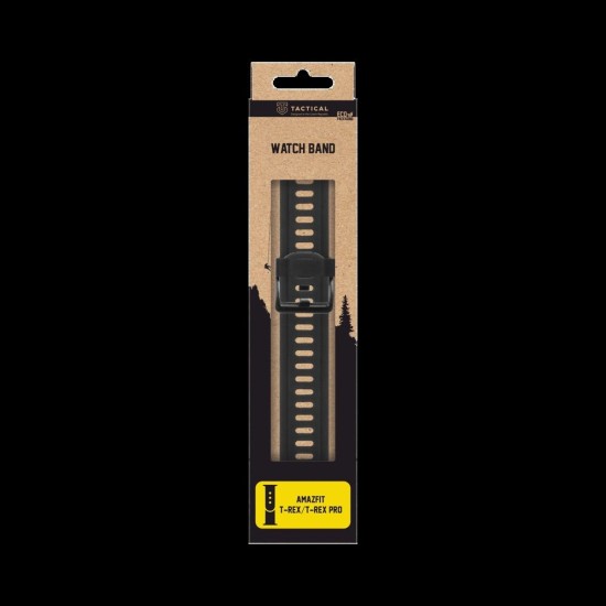 Curea Silicon Tactical (606) pentru Amazfit T-Rex / T-Rex Pro, Neagră (Bakr, Amazfit T-Rex 1001) by www.silkase.ro