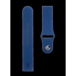 Curea Silicon Tactical (614) pentru Ceas 22mm, Albastru Închis