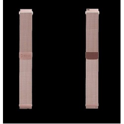 Curea Magnetică Tactical (634) Inox (Milanese Loop) pentru Ceas 20mm, Rose Gold