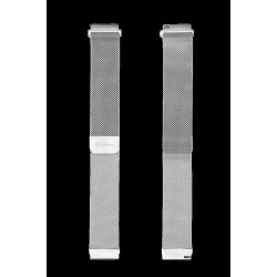 Curea Magnetică Tactical (640) Inox (Milanese Loop) pentru Ceas 20mm, Argintie