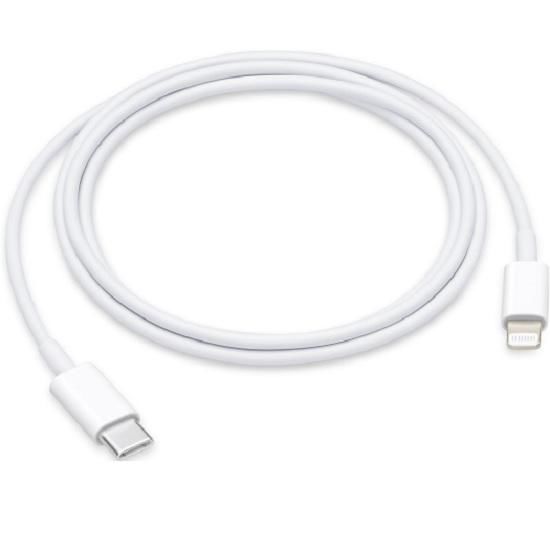 Cablu de Date Original Apple (MX0K2ZM/A) USB-C la Lightning, 1m, Alb (Bulk) (Bakr, 2453155) by www.silkase.ro
