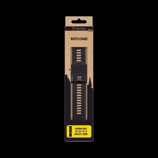 Curea Silicon Tactical (668) QuickFit 26mm pentru Garmin Fenix 5X/6X/7X/8, Neagră Curea Silicon Tactical (668) QuickFit 26mm pentru Garmin Fenix 5X/6X/7X/8, Neagră (Bakr, GM 1810 0 5) by www.silkase.ro