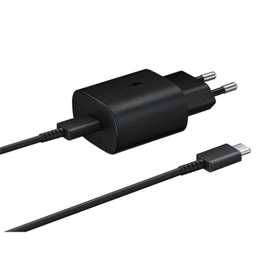 Incarcator Retea Samsung EP-TA800EBE + Cablu Date USB-C la USB-C EP-DG980BBE 25W Black (OOB Bulk) Incarcator Retea Samsung EP-TA800EBE + Cablu Date USB-C la USB-C EP-DG980BBE 25W Black (OOB Bulk) (Cabluri Telefon, 2453214) by www.silkase.ro