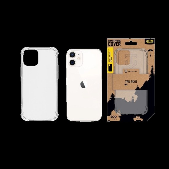 Husa Tactical TPU Plyo pentru Apple iPhone 12 mini, Transparentă (Bakr, 2453489) by www.silkase.ro
