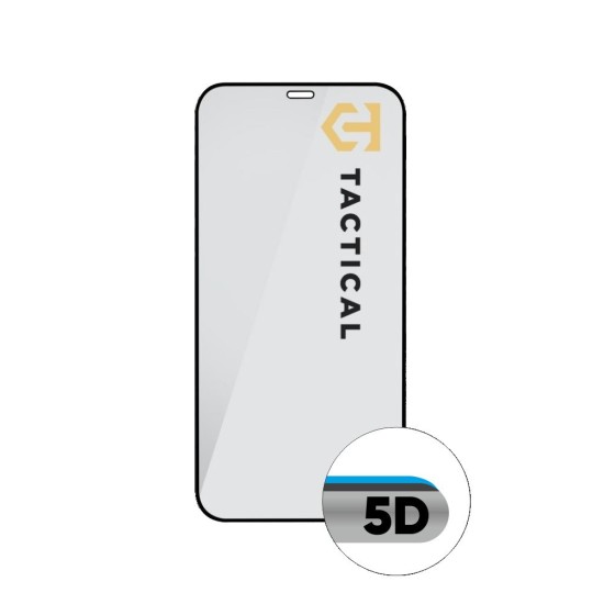 Folie de Sticlă 5D Tactical Glass Shield pentru Apple iPhone 12 / 12 Pro, Neagră (Bakr, 2454061) by www.silkase.ro