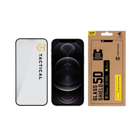 Folie de Sticlă 5D Tactical Glass Shield pentru Apple iPhone 12 Pro Max, Neagră Folie de Sticlă 5D Tactical Glass Shield pentru Apple iPhone 12 Pro Max, Neagră (Bakr, 2454062) by www.silkase.ro