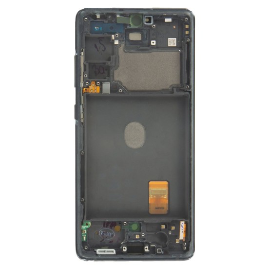 Display LCD cu Touchscreen și Ramă Samsung Galaxy S20 FE 5G (G781) Cloud Navy Original Service Pack (Piese Schimb, GH82-24215A) by www.silkase.ro