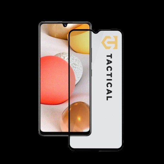 Folie de Sticlă 5D Tactical Glass Shield pentru Samsung Galaxy M12 / A32 5G / A12 / A02s, Neagră (Bakr, 57983102213) by www.silkase.ro