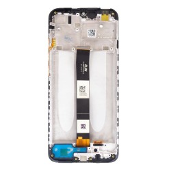 Modul Display LCD cu Touchscreen și Ramă pentru Xiaomi Redmi 9A / 9C / 9AT, Negru (Service Pack)