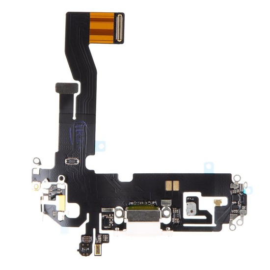 Cablu Flex cu Conector de Încărcare pentru iPhone 12 / 12 Pro, Culoare Alb Cablu Flex cu Conector de Încărcare pentru iPhone 12 / 12 Pro, Culoare Alb (Piese Schimb, 57983103989) by www.silkase.ro