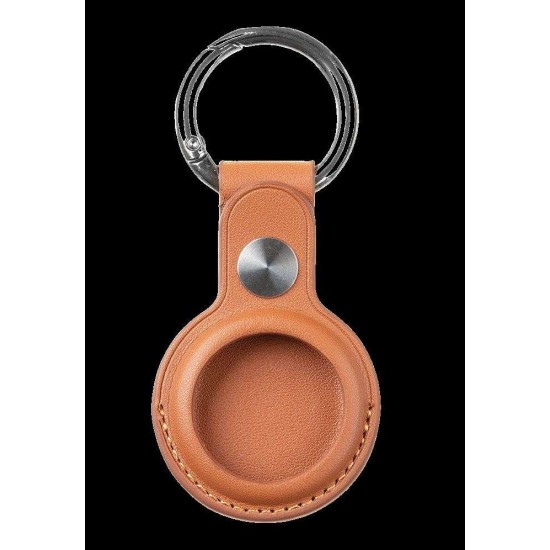 Breloc Piele Tactical Airtag Beam pentru Apple AirTag, Maro (Bakr, 57983104009) by www.silkase.ro