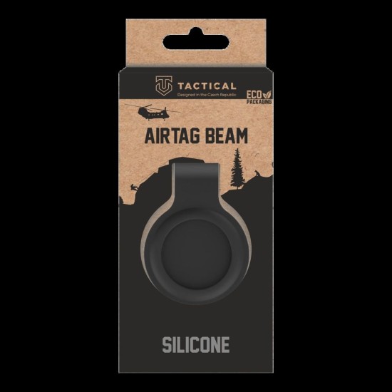 Breloc Silicon Tactical Airtag Beam pentru Apple AirTag, Negru (Bakr, 57983104013) by www.silkase.ro