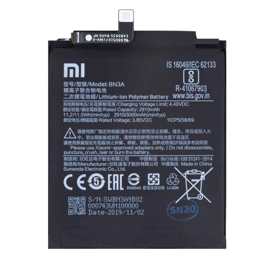 Baterie Originală Xiaomi BN3A 3000mAh (Service Pack) Baterie Originală Xiaomi BN3A 3000mAh (Service Pack) (Redmi Go, 46BN3AW02093) by www.silkase.ro