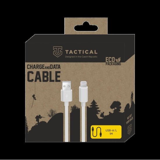 Cablu Tactical Smooth Thread USB-A la Lightning, 1m, Alb Cablu Tactical Smooth Thread USB-A la Lightning, 1m, Alb (Bakr, 57983104158) by www.silkase.ro