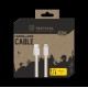 Cablu Tactical Smooth Thread USB-A la Lightning, 1m, Alb Cablu Tactical Smooth Thread USB-A la Lightning, 1m, Alb (Bakr, 57983104158) by www.silkase.ro
