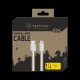 Cablu Tactical Smooth Thread USB-A la Lightning, 2m, Alb Cablu Tactical Smooth Thread USB-A la Lightning, 2m, Alb (Bakr, 57983104159) by www.silkase.ro