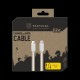Cablu Tactical Smooth Thread USB-C/Lightning 0.3m Alb Cablu Tactical Smooth Thread USB-C/Lightning 0.3m Alb (Bakr, 57983104160) by www.silkase.ro