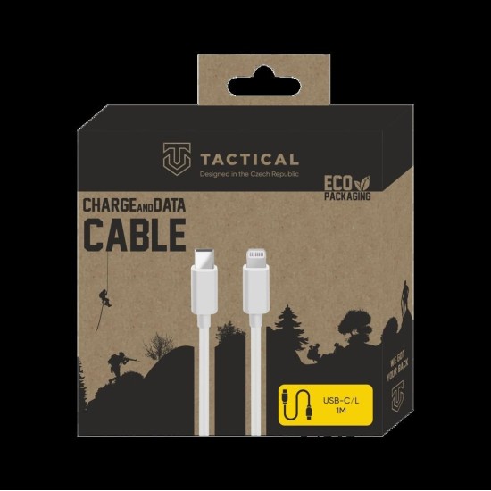 Cablu Tactical Smooth Thread USB-C la Lightning, 1m, Alb Cablu Tactical Smooth Thread USB-C la Lightning, 1m, Alb (Bakr, 57983104161) by www.silkase.ro