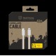 Cablu Tactical Smooth Thread USB-C la Lightning, 1m, Alb Cablu Tactical Smooth Thread USB-C la Lightning, 1m, Alb (Bakr, 57983104161) by www.silkase.ro