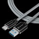 Cablu Kevlar Tactical Fast Rope USB-A la USB-C, 0.3m, Gri Cablu Kevlar Tactical Fast Rope USB-A la USB-C, 0.3m, Gri (Bakr, 57983104165) by www.silkase.ro