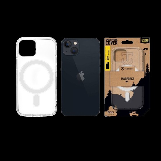Husa Tactical MagForce (MagSafe) pentru Apple iPhone 13 mini, Transparentă (Bakr, 57983104738) by www.silkase.ro