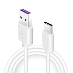 Cablu de Date Original Huawei Quick Charge USB-C, 5A, 1m, Alb (Service Pack) Cablu de Date Original Huawei Quick Charge USB-C, 5A, 1m, Alb (Service Pack)