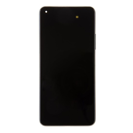 Modul Display LCD cu Touchscreen și Ramă pentru Xiaomi Mi 11 Lite 4G, Negru (Service Pack) (Bakr, 56000B0K9A00) by www.silkase.ro