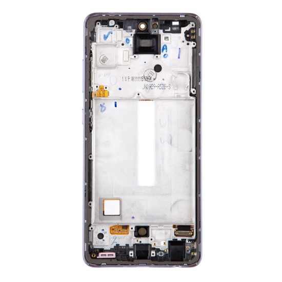 Modul Display LCD cu Touchscreen Original Samsung Galaxy A52 / A52 5G, Mov (Service Pack) (Bakr, GH82-25524C) by www.silkase.ro