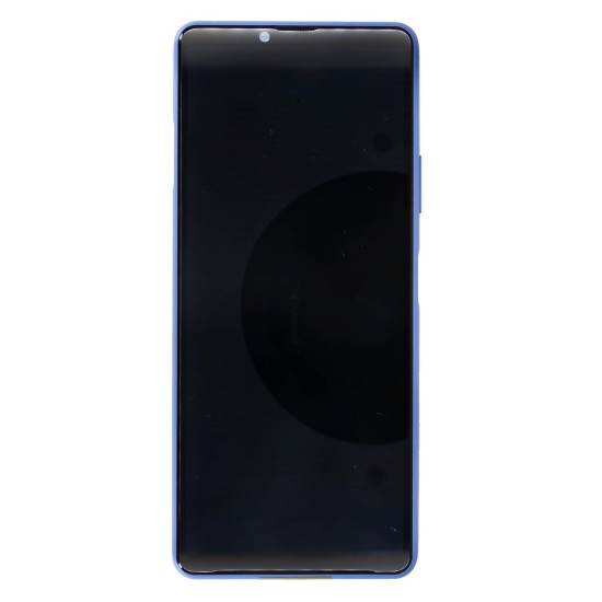 Ansamblu Display LCD Sony Xperia 10 III, Touchscreen și Ramă Albastră, Service Pack Original (Piese Schimb, A5034094A) by www.silkase.ro
