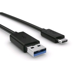 Cablu de Date Sony UCB-20 USB-C, 3A, 1m, Negru (Service Pack)