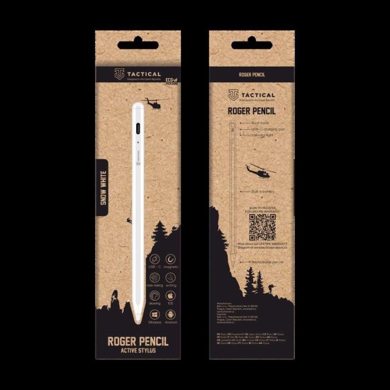 Stylus Pen Universal Tactical Roger, Alb Stylus Pen Universal Tactical Roger, Alb (Bakr, 57983106510) by www.silkase.ro