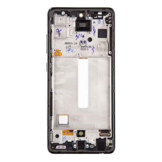 Modul Display LCD cu Touchscreen Original Samsung Galaxy A52s 5G (A528B), Negru (Service Pack) (Bakr, GH82-26861A) by www.silkase.ro