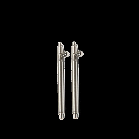 Set Telescoape (Pini) de Ceas Tactical (22mm), 2 buc, Argintii (Bakr, 57983107180) by www.silkase.ro