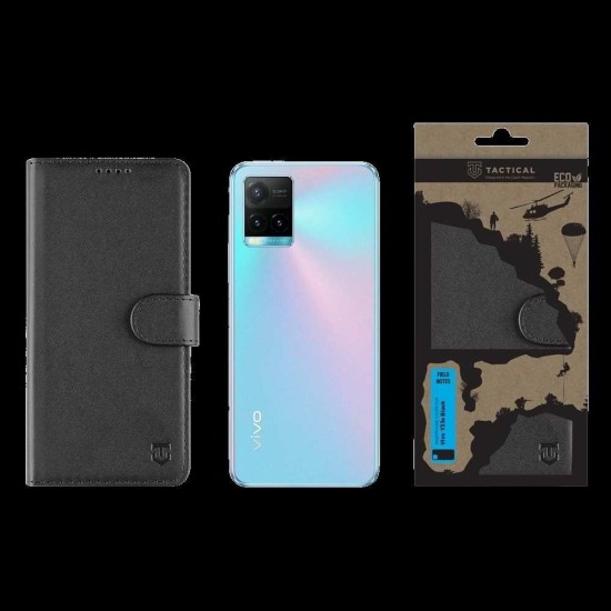 Husa Tactical Field Notes pentru Vivo Y33s, Neagra (Bakr, 57983106991) by www.silkase.ro